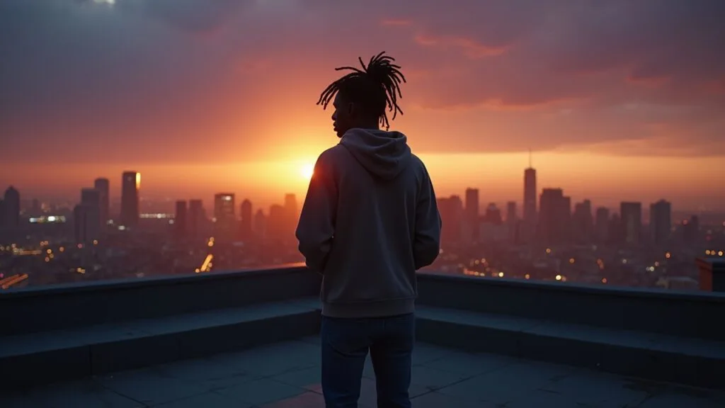 og maco photo looking at sunset